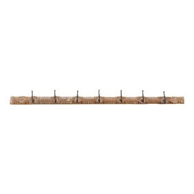 Rustic Floral Bleached Wood Wall Hook
