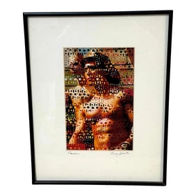 Larry Schulte 'Fireman' 2003 , Cut, Woven & Painted Photograph Mixed Media