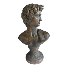1960s Statue of David in Faux Bronze