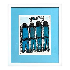 Late 20th Century 'Prisoners' by Purvis Young