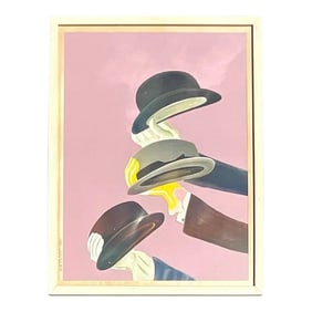 Vintage Boho French Mossant Advertising Poster Cutout