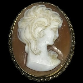 Vintage 4 Winard 12k G.F. Shell Cameo Brooch/Pendant