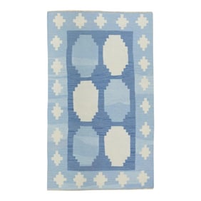 Handmade Modern Kilim Rug 2'10" X 4'9"