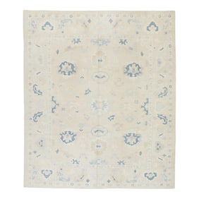 Modern Turkish Oushak Rug 8'10" x 10'3"