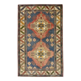 Vintage Turkish Rug 4' x 6'5"