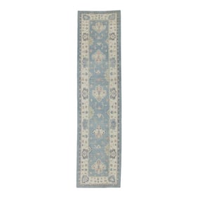 Modern Turkish Oushak Rug 3'11" x 15'4"