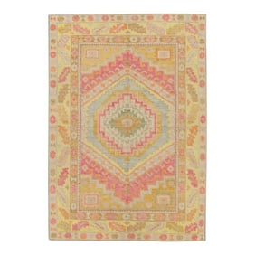 Modern Turkish Oushak Rug 4'11" x 6'11"