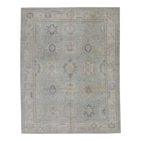 Modern Turkish Oushak Rug 8'2" x 10'7"