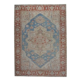 Modern Turkish Fine Woven Oushak Rug 10'4" x 14'3"