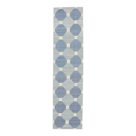 Early 21st Century Handmade Modern Kilim Runner 3'1 X 12'3
