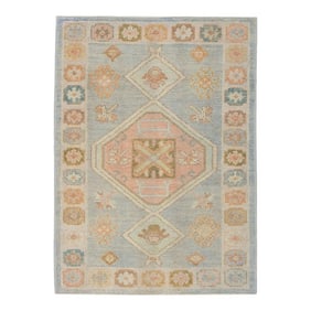 Modern Turkish Oushak Rug 3'3" x 4'6"