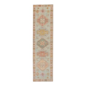 Modern Turkish Oushak Rug 3'1" x 11'7"