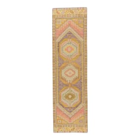 Modern Turkish Oushak Rug 2'9" x 10'1"