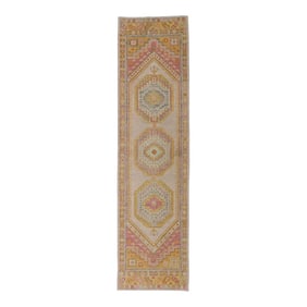 Modern Turkish Oushak Rug 3' x 11'2"