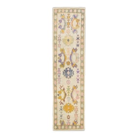 Modern Turkish Oushak Rug 2'9" x 10'3"