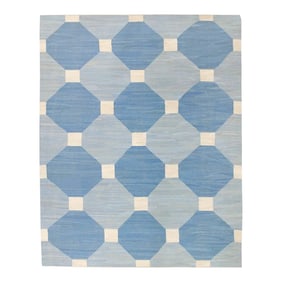 Early 21st Century Handmade Modern Kilim Rug 9'8" X 12'4"