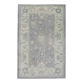 Modern Turkish Oushak Rug 6'5" x 9'6"