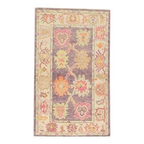 Modern Turkish Oushak Rug 2'11" x 4'11"
