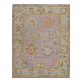 Modern Turkish Oushak Rug 5'1" x 6'8"