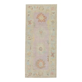 Modern Turkish Oushak Rug 3' x 7'