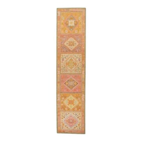 Modern Turkish Oushak Rug 3' x 13'1"