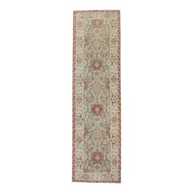 Modern Turkish Fine-Woven Oushak Rug 2'8" x 9'6"