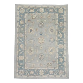 Modern Turkish Oushak Rug 6'6" x 8'8"