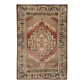 Vintage Turkish Rug 4'4" x 6'8"