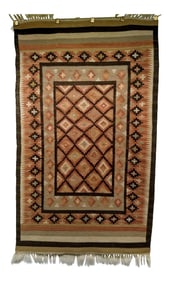 Vintage Handmade Navajo Style Tribal Rug - 2‚Ä≤11‚Ä≥ √ó