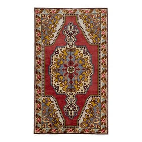 Vintage Turkish Rug 4'8" x 8'