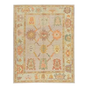 Modern Turkish Oushak Rug 5' x 6'5"