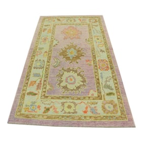 Modern Turkish Oushak Rug 3'2" x 5'5"