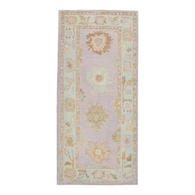 Modern Turkish Oushak Rug 3'2'' x 6'4"