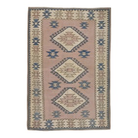 Vintage Turkish Rug 4'3" x 5'9"