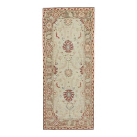 Modern Turkish Fine-Woven Oushak Rug 2'8" x 6'2"