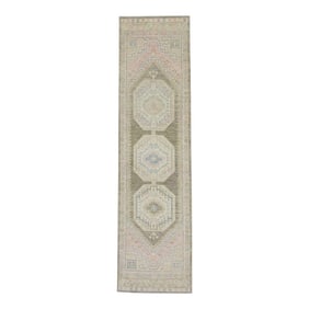 Modern Turkish Oushak Rug 2'10" x 10'6"