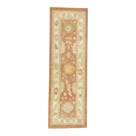 Modern Turkish Oushak Rug 2'7" x 8'3"