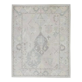 Modern Turkish Oushak Rug 8'1" x 9'11"