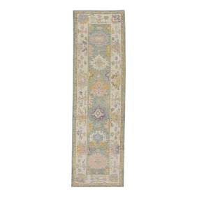 Modern Turkish Oushak Rug 3'1" x 10'9"