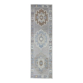 Modern Turkish Oushak Rug 2'10" x 9'6"