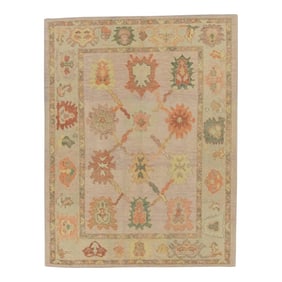 Modern Turkish Oushak Rug 5'3" x 6'8"