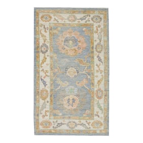 Modern Turkish Oushak Rug 2'11" x 5'