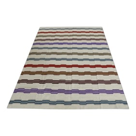 Early 21st Century Handmade Modern Kilim Rug 8'6 X 10'9