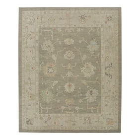 Modern Turkish Oushak Rug 8'1" x 10'1"