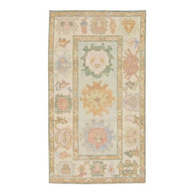 Modern Turkish Oushak Rug 2'11" x 5'