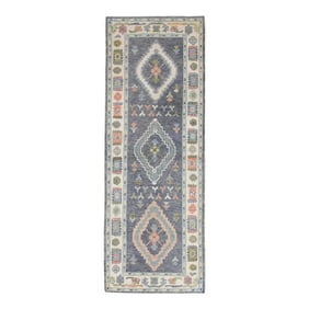 Modern Turkish Oushak Rug 2'11" x 8'1"