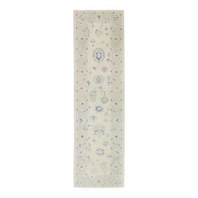 Modern Turkish Oushak Rug 3'1" x 10'8"