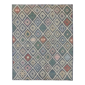 Handmade Modern Kilim Rug 11'1" X 14'6"