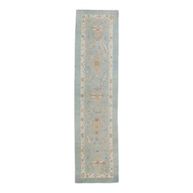 Modern Turkish Oushak Rug 3' x 12'1"