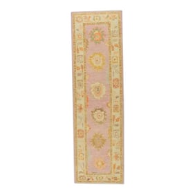Modern Turkish Oushak Rug 3' x 10'3"